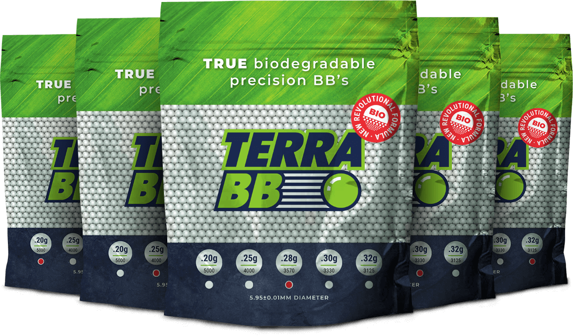 Coming soon - TerraBB 0,28g TRUE biodegadable precision BB's - 1kg (3570 pcs)